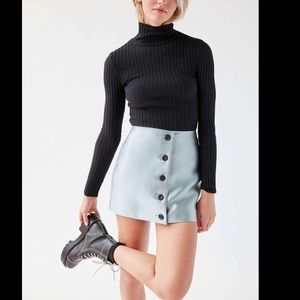 Urban Outfitters Blue/Gray Shiny Mini Skirt